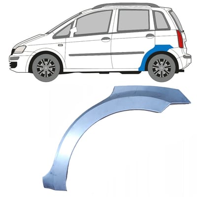 Reparatiepaneel achterspatbord voor Fiat Idea 2004-2011 / Links