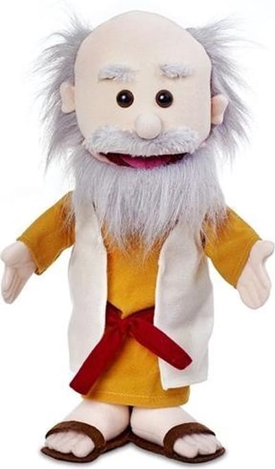 Sillypuppets - Bijbelse Handpop Mozes 36 cm - Bijbelverhalen - Doop - Communie - Zondagschool
