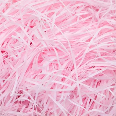 100g Gescheurd Tissuepapier voor Cadeau Dozen: Witte Vulling, Raffia Vulling voor Feestelijke Cadeaubaskets en Inpakken van Geschenken (Roze)