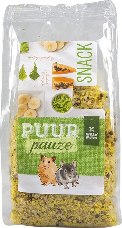 Witte Molen - Knaagdierenvoer - Knaagdier - Puur Pauze Hamstersnack Fruit 100g - 1st