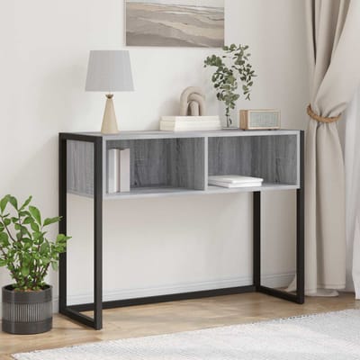 vidaXL - Bijzettafel - Grijs - Sonoma - 100 - x - 36 - x - 75 - cm - Bewerkt - hout