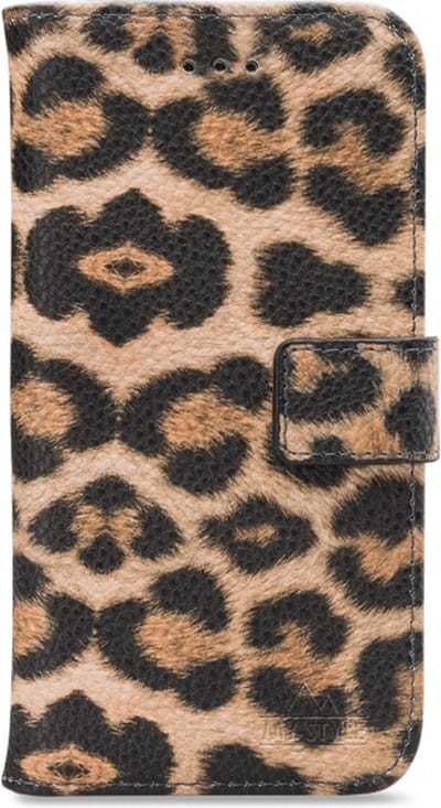 My Style Galaxy S23 Ultra Flex Portemonnee Hoesje Luipaard