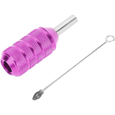25mm Tattoo Machine Grip Aluminiumlegering Cartridge Naalden Tattoo Grip Tattoo BenodigdhedenRood paars