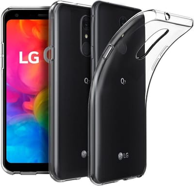 DrPhone LG Q7 TPU Hoesje - Transparant Ultra Dun Premium Soft-Gel Case   Transparant