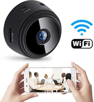 Spy Camera met Wifi App - Full HD 1080p - Dashcam - Beveiligings Camera - Verborgen Camera - Spycam – Mini Camera – Mini Camera Spy – Spionage Camera