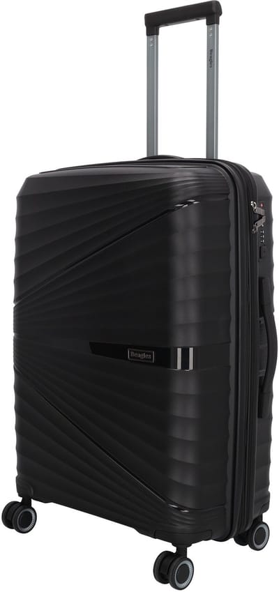 Beagles Travel Koffer - Middenmaat - Hardschalig - TSA-slot - Expandable - Zwenkwielen - Reiskoffer - Zwart