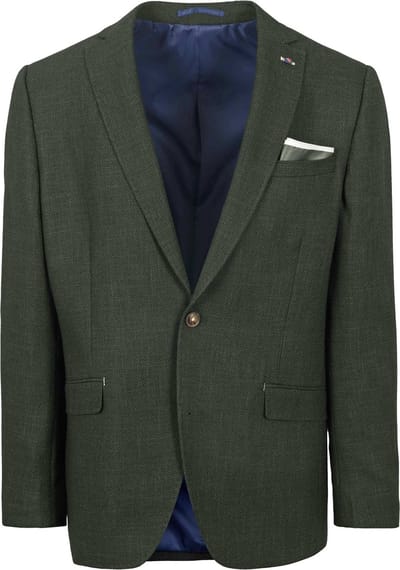 Suitable Colbert Heleen Groen - Maat 25 - Heren blazer