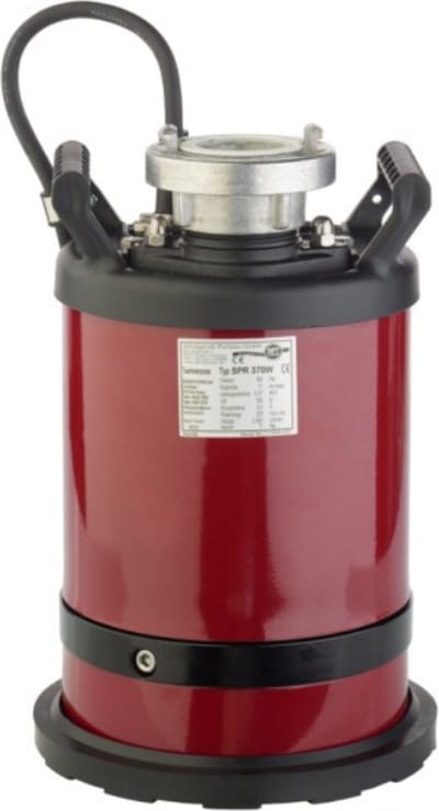 Professionele Vlakzuigpomp - vlakzuiger- SPR 370 W, zonder vlotter 230 volt, voor kelders en kruipruimtes voor wateroverlast, 13.8 m3/h