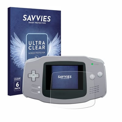 Savvies - Screenprotector voor Nintendo Gameboy Advance GBA - Folie Beschermfolie transparant 6 Stuks