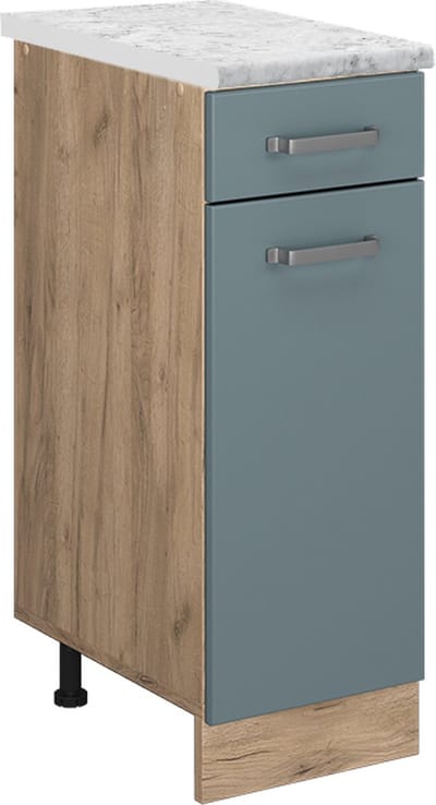 Vicco R-Line Keukenonderkast – 30 cm WB Marmer Blauw-grijs