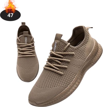 Livano Schoenen Heren - Sneakers - Comfortabel - Sportief - Casual - Volwassen - Lichtbruin - Maat 47