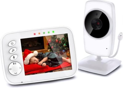 Babyfoon Met Camera - Bestverkocht - Baby monitor - 3.2 Inch Beeldscherm - Full HD Camera - 360° rotatie - 2-weg audio - 9m nachtzicht - Bewegingsdetectie En Meldingen