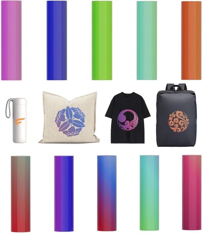 Infusible Ink Transfer Sheets, 10 Pieces 11.5 x 30.5 cm Ink Transfer Sheets, Pre-Printed Colored Sublimation Paper - ShopVlot