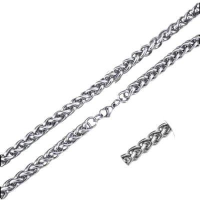 Aramat Jewels | Halskettingen | Vossenstaart Halsketting RVS 70 cm – 7 mm | | | |7mm | Staal | Volwassenen | Verkleurd niet