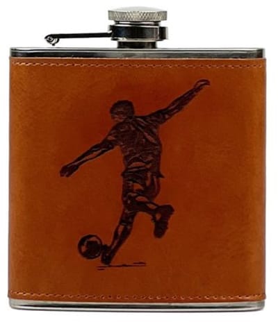 Heupfles Voetbal - Leer - Selbraehouse Scotland