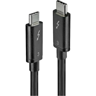 LINDY MicroConnect TB3005 USB-kabel USB 3.2 Gen1 USB-C, Thunderbolt (USB-C) stekker 0.5 m Zwart