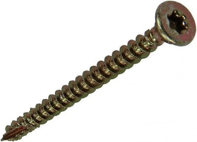 Spaanplaatschroef. 3,5 X 35mm lang. platkop-Torx-T15. verzinkt.65 stuks Houtschroeven. Sam.