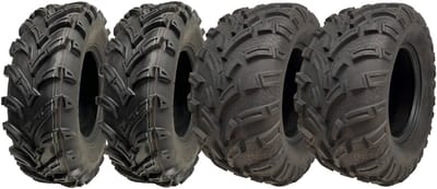25x8.00-12 & 25x11.00-12 ATV- en quadbanden, 6-laags, met E-keur, goedgekeurd voor gebruik op de openbare weg (set van 4)