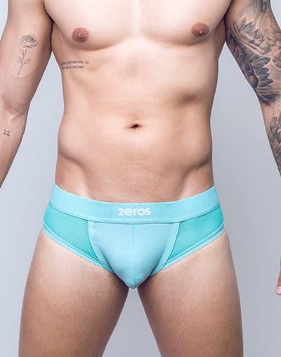 2EROS AKTIV Hermes Brief Blue Turquoise - MAAT S - Heren Ondergoed - Slip voor Man - Mannen Brief
