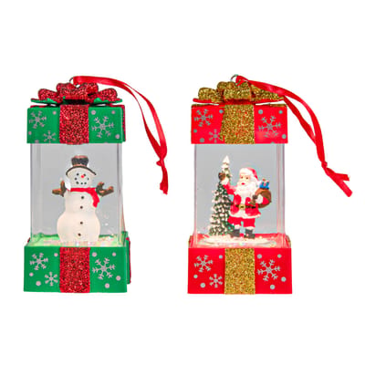 Sneeuwbol giftbox LED 11cm b/o ass