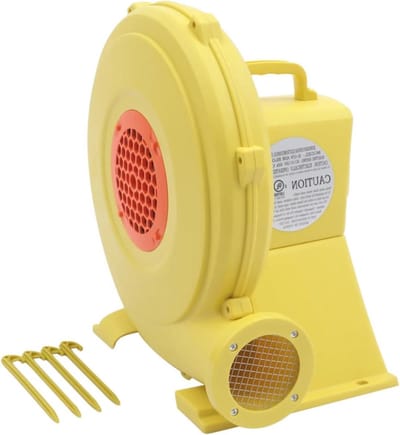 Luchtblazer - Ventilator Pomp - Springkussen Opblazen - Sterke Windkracht - 750W - Geel