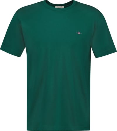 Gant 2003184 Regular Fit T-shirt Met Korte Mouwen Groen XL Man