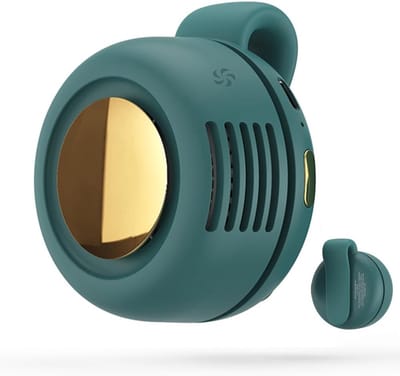 Mini Ventilator - 900mah - Clip-On Ventilator - Clipventilator - Oplaadbare USB Ventilator - Portable Clip Fan - Nekventilator - Stille Bladeless Ventilatoren - 3 Snelheidsstanden - Verstelbare - Voor Camping Reizen Vissen Buiten Werken - Groen