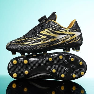Nieuwe Originele Voetbalschoenen voor Kinderen TF Comfortabele Sportschoenen Antislip Voetbalschoenen Trendy School Trainings Voetbalschoenen voor Kinderen 30 black