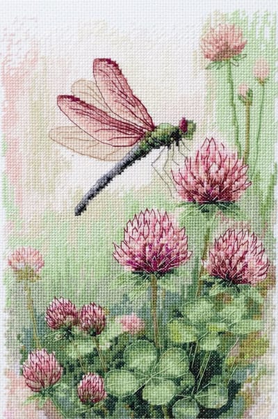 Borduurpakket ABRIS ART - Sweet Clover - Geurige Klaver - AH-313