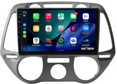 Geschikt voor Hyundai I20 (2008 t/m 2014) | 9 inch Android 15.0 CarPlay autoradio | Draadloos CarPlay & Android Auto | 2GB RAM + 32GB | Externe microfoon | Bluetooth & WiFi | NAVIBOP NB-1363 | Bouwjaar 2008 t/m 2014