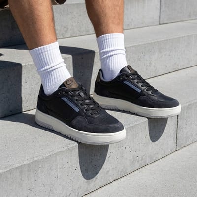 Cruyff Endorsed Sport Sneakers zwart Leer - Maat 39