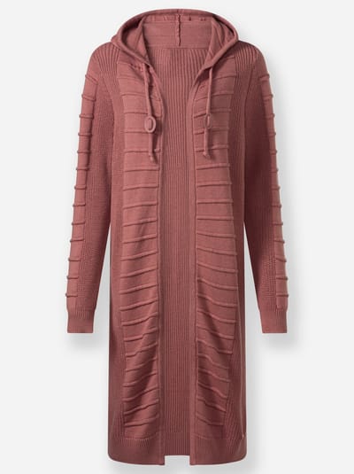 Lang gebreid vest