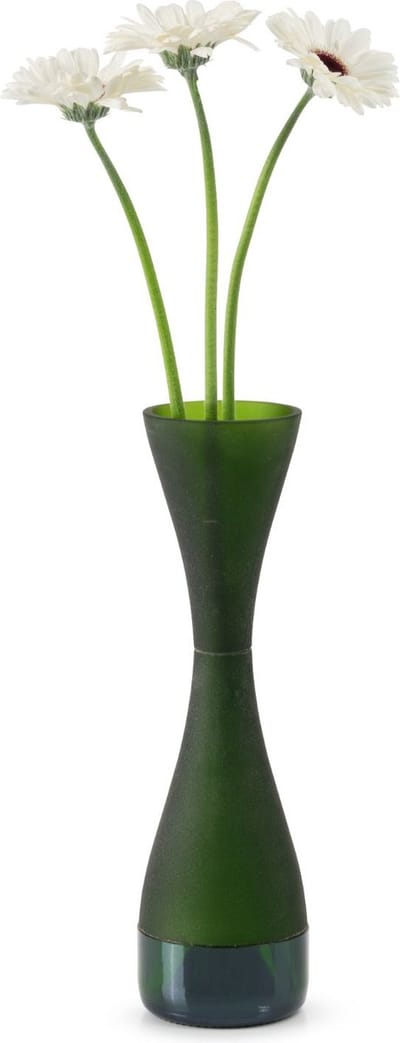 IWAS vaas 'Elegance' - Olijf - Upcycled - Handgemaakt
