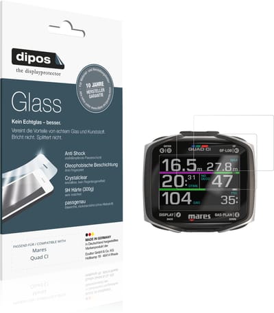 dipos – 2x Pantserfolie geschikt voor Mares Quad CI | 9H Screenprotector