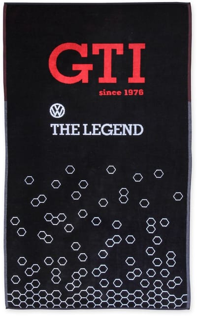 BRISA VW Collection - Volkswagen GTI groot, stijlvol & aaibaar zacht strand/sauna handdoek, geweldig cadeau idee/VW fan souvenir (The Legend)