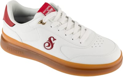 Skechers Duraleather Lace Up Snoop Cupsole Sneaker, Mannen, Wit, Sneakers, maat: 42,5