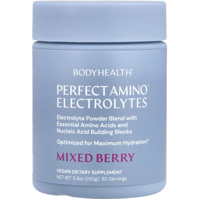 BodyHealth, Perfect Amino™ Elektrolyten, Gemengde Bes, 5,3 oz (150 gr)