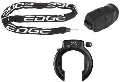 Axa XL Imenso X-Large set met 140cm Insteekketting Zadeltas -Zwart