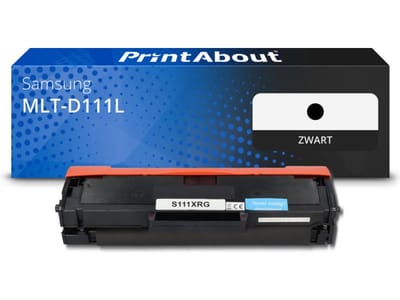 PrintAbout huismerk Toner MLT-D111L (SU799A) Zwart Hoge capaciteit Geschikt voor Samsung