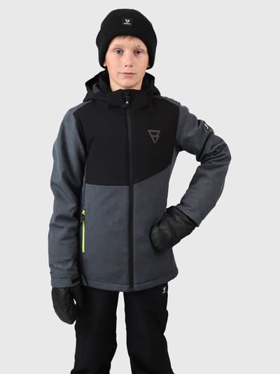 Brunotti Twinstroky Jongens Softshell Jas - Grijs -