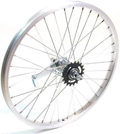Achterwiel - Fietswiel - Fietsreparatie - Terugtraprem - 20 inch - Zilver