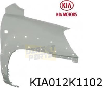 Kia Sportage (9/2004-8/2010) voorscherm Rechts (met gaten voor spatbordverbreder) Origineel! 663211F130