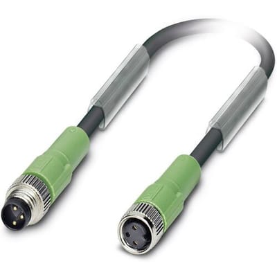 Phoenix Contact 1533628 Sensor/actuator connector, geassembleerd M8 Aantal polen (sensoren): 3 Stekker, recht, Bus, recht 2.50 m 1 stuk(s)