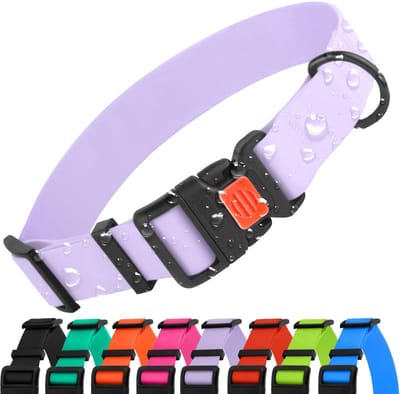 Stunq® Verstelbaar Hondenhalsband, Waterbestendig en Kleurrijk, Geschikt voor Alle Hondenmaten, 9 Kleuren Beschikbaar