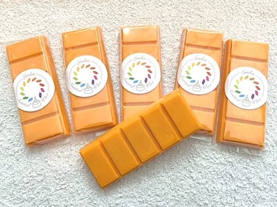 Waxmelts - ORANGE BOEDDHA GOOD HABITS waxmelt parfum geur - Linden - handgemaakt - 100% sojawax - voor geurbrander - huisparfum -