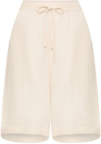 camel active Bermudashorts met trekkoord - Maat womenswear-28IN - Melkwit