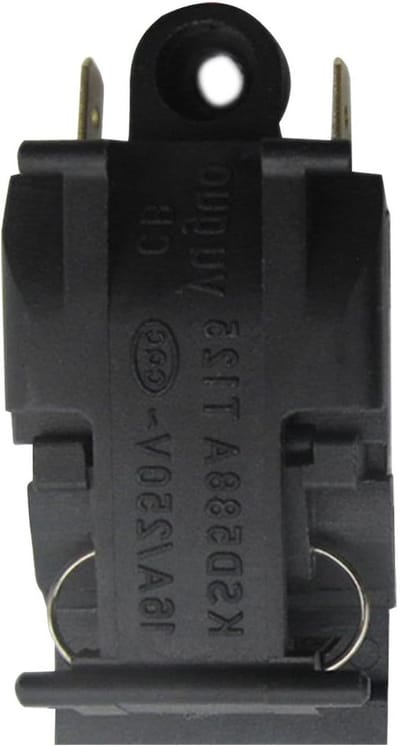 Waterkoker Knop - Schakelaar Onderdeel - Apparaat Reparatie - Temperatuur Beveiliging - 5x2x1 cm - Zwart