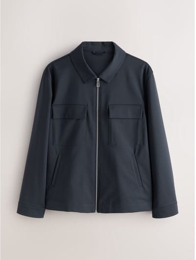 Next - Heren - N. Premium formeel jasje van technische stof met stretch - Blauw