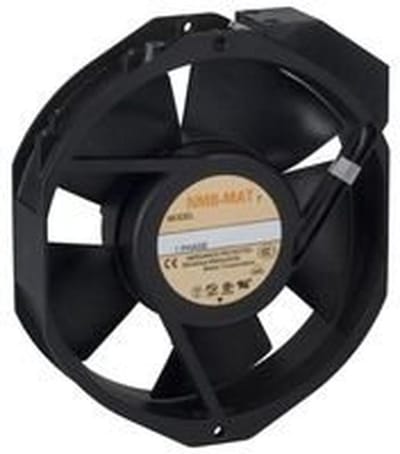 Square Ventilator 150x172x38 mm, 115 VAC, 6 m³/min, 56 dBA, Aluminium Frame