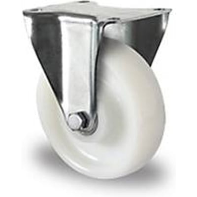 CASCOO Bokwiel Z0Z0, met wiel ø 160 mm x B 50 mm, polyamide velg, polyamide loopvlak, naturel/wit, dubbele kogellager, tot 800 kg